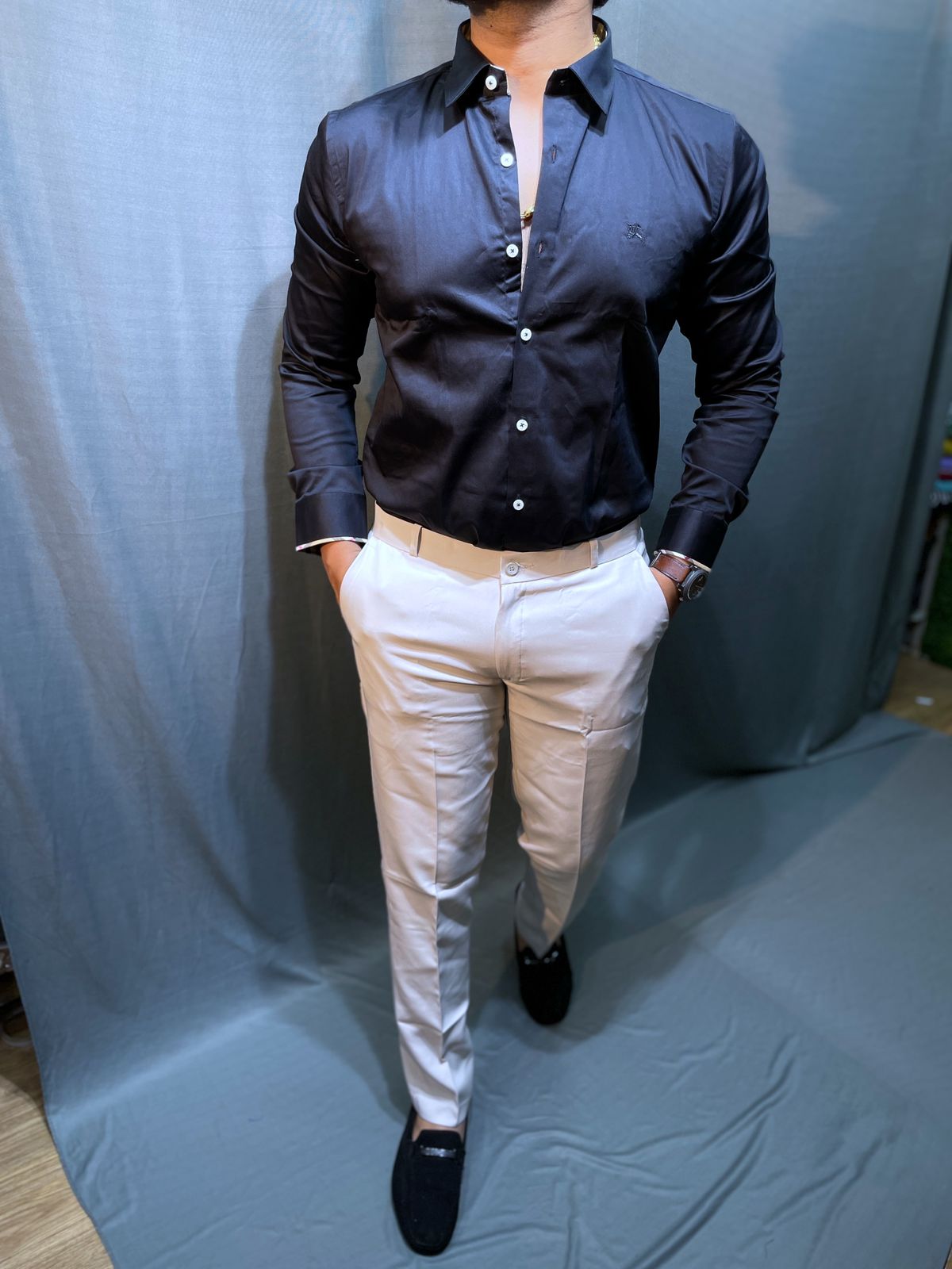 Very Premium Quality Plain Shirt With Soft Shine